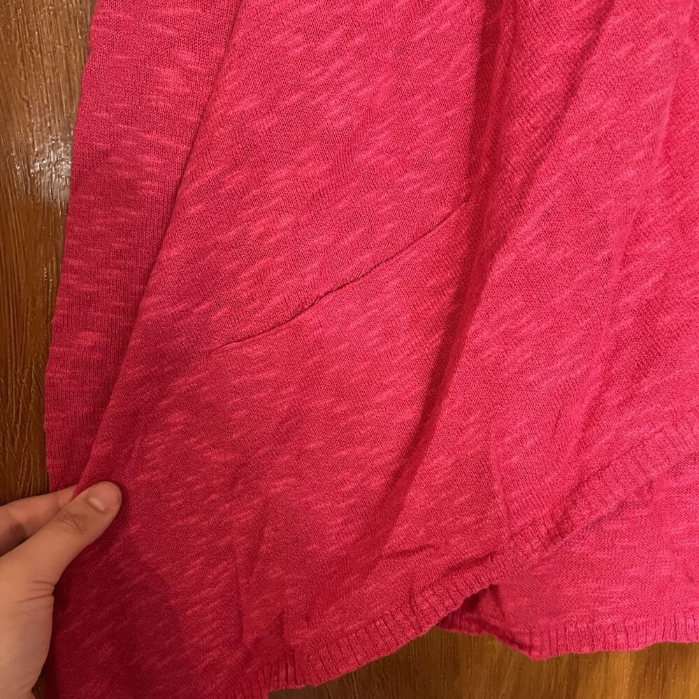 Eileen Fisher Linen Blend Pink Cardigan Womens Size XS - Picture 3 of 5